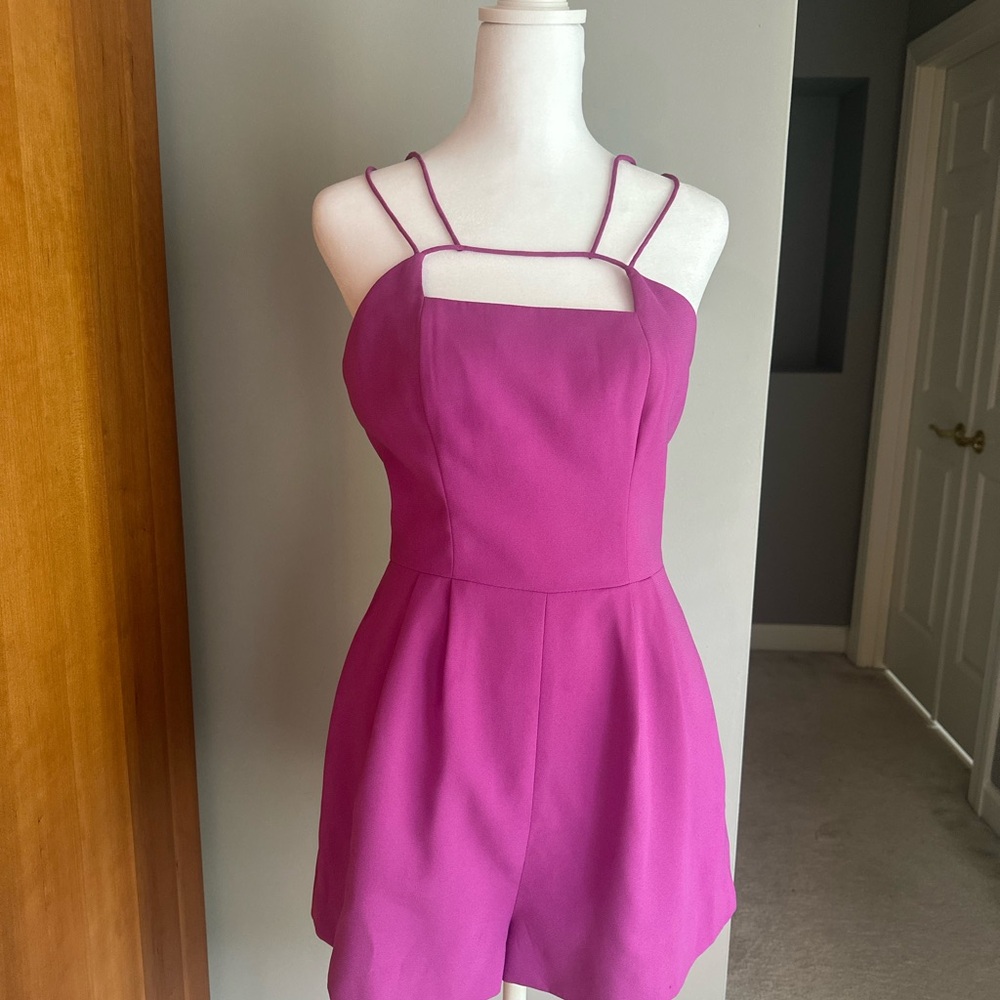 New Keepsake Vibrant Pink Strappy Romper